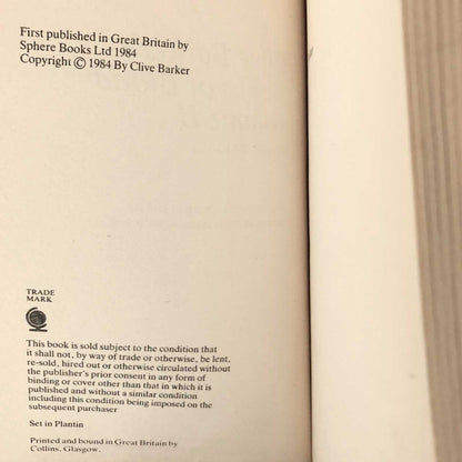 Clive Barker's Books of Blood - Volume II [FIRST EDITION / 2nd STATE] Sphere U.K. / 1984