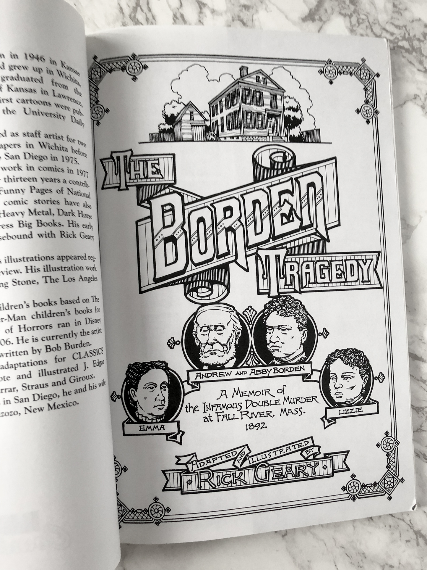 The Borden Tragedy by Rick Geary [GRAPHIC NOVEL / 1997] - Bookshop Apocalypse