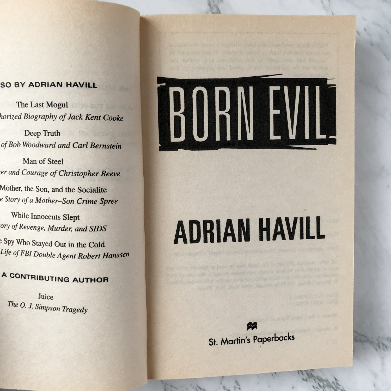 Born Evil: A True Story Of Cannibalism & Serial Murder by Adrian Havill - Bookshop Apocalypse