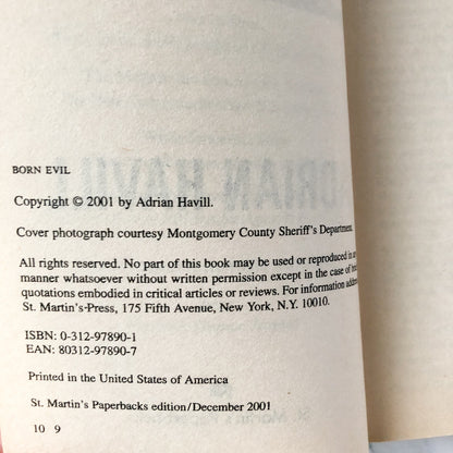 Born Evil: A True Story Of Cannibalism & Serial Murder by Adrian Havill - Bookshop Apocalypse