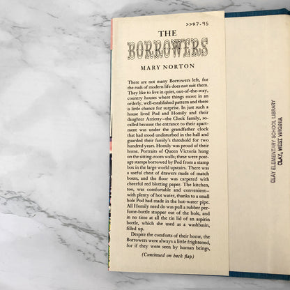 The Borrowers by Mary Norton [FIRST EDITION] 22nd Print • 1981