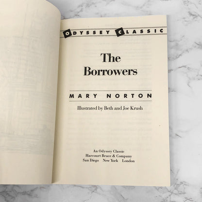 The Borrowers by Mary Norton [TRADE PAPERBACK] 1986 • Odyssey Classic