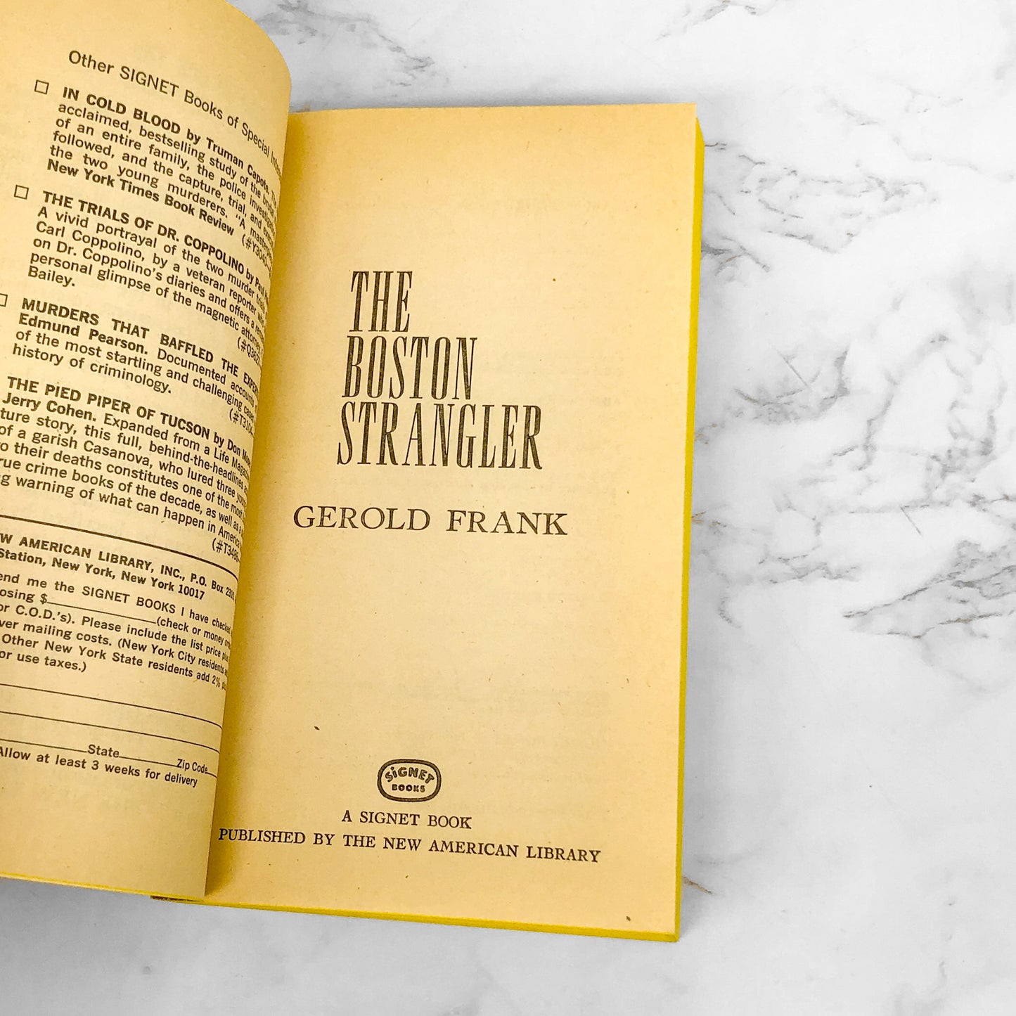 The Boston Strangler by Gerold Frank [1967 PAPERBACK]