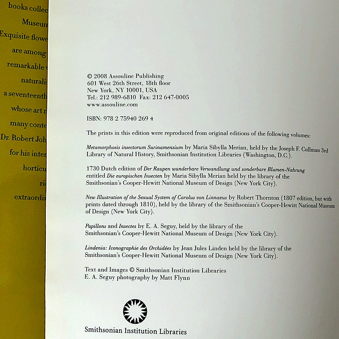 Botanicals: Butterflies & Insects by Leslie K. Overstreet [FIRST EDITION / 2008 ASSOULINE ]