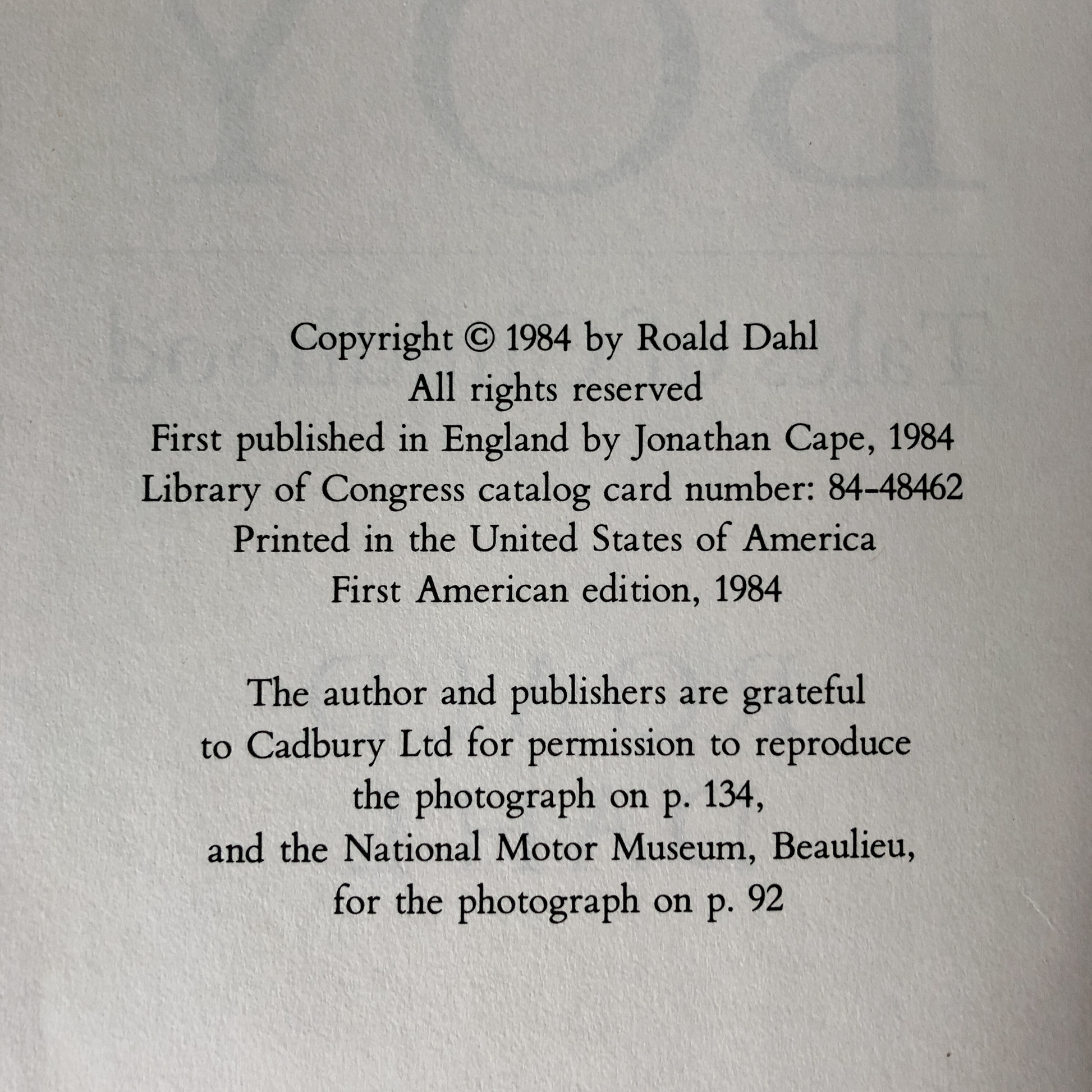 Boy: Tales of Childhood by Roald Dahl [FIRST EDITION] - Bookshop Apocalypse