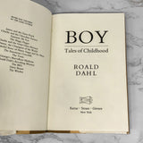 Boy: Tales of Childhood by Roald Dahl [FIRST EDITION]