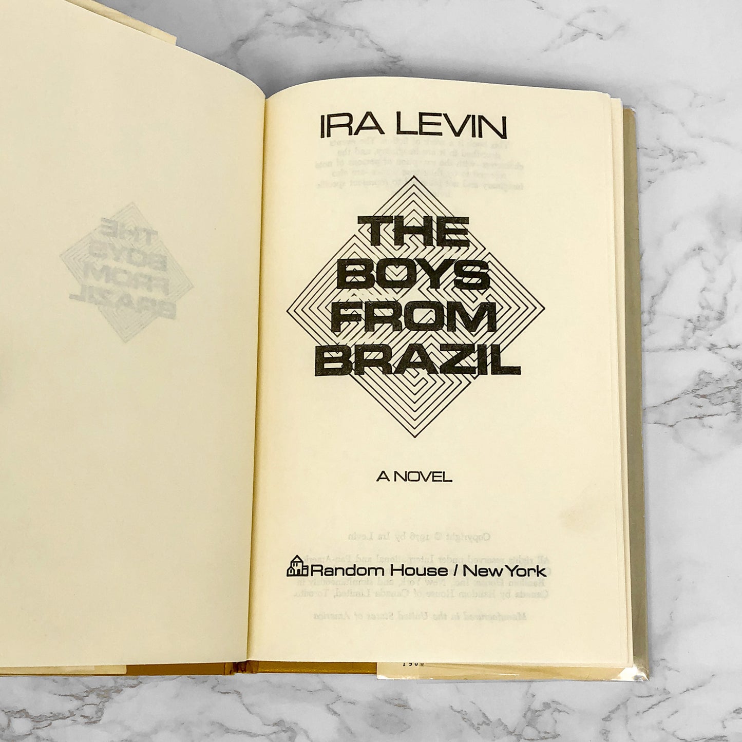 The Boys From Brazil by Ira Levin [1976 HARDCOVER] • Random House
