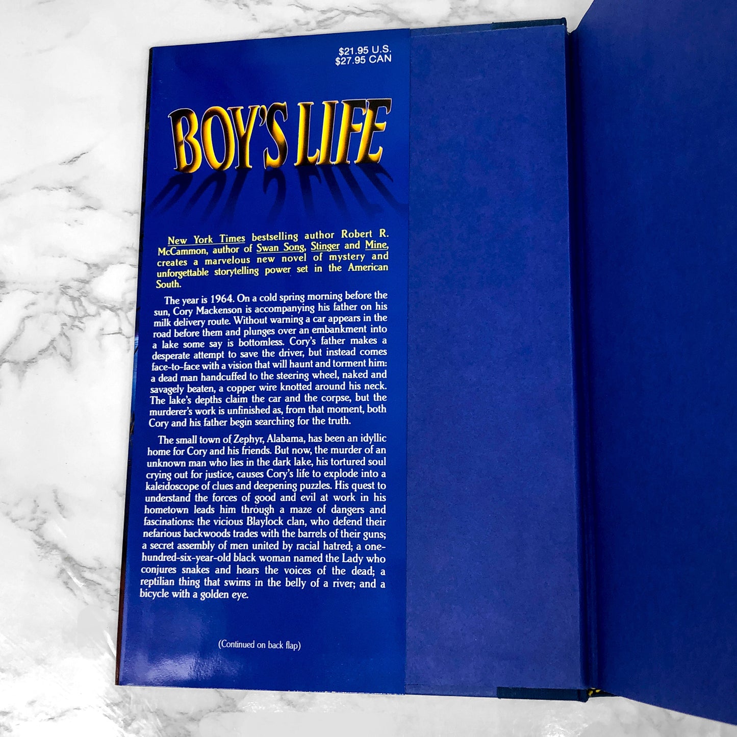 Boy's Life by Robert R. McCammon [FIRST EDITION / FIRST PRINTING] 1991