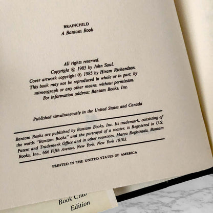 Brainchild by John Saul [1985 HARDCOVER]