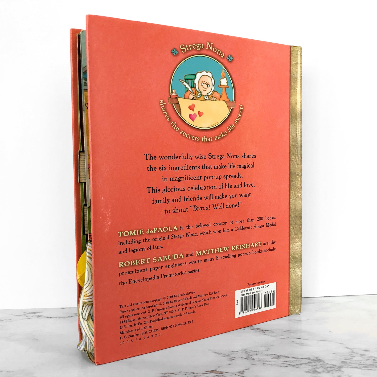 Brava, Strega Nona! A Pop-Up Book by Tomie dePaola [FIRST EDITION