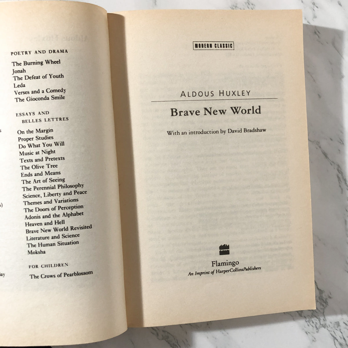 Brave New World by Aldous Huxley [UK PAPERBACK / 1994] - Bookshop Apocalypse