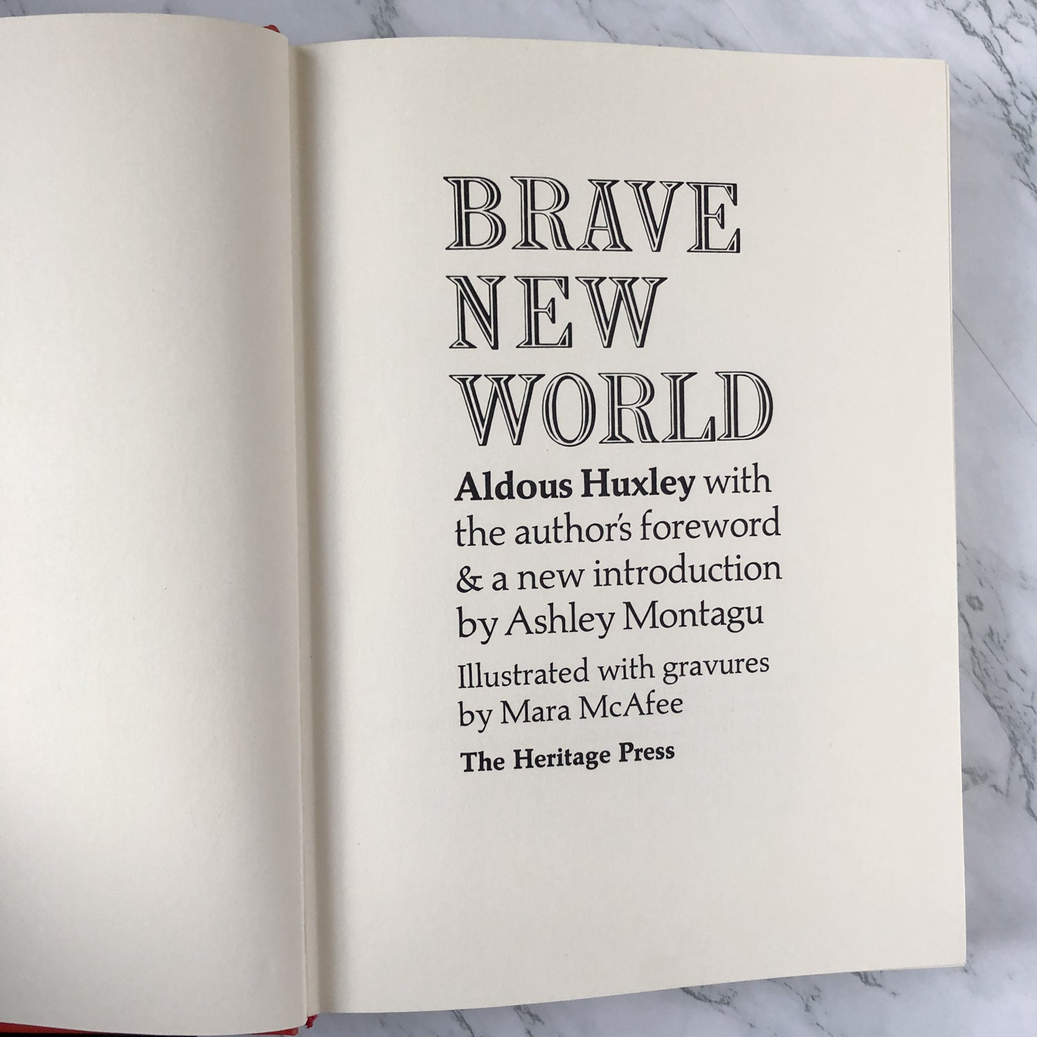 Brave New World by Aldous Huxley / Mara McAfee [1974 ILLUSTRATED EDITION] - Bookshop Apocalypse