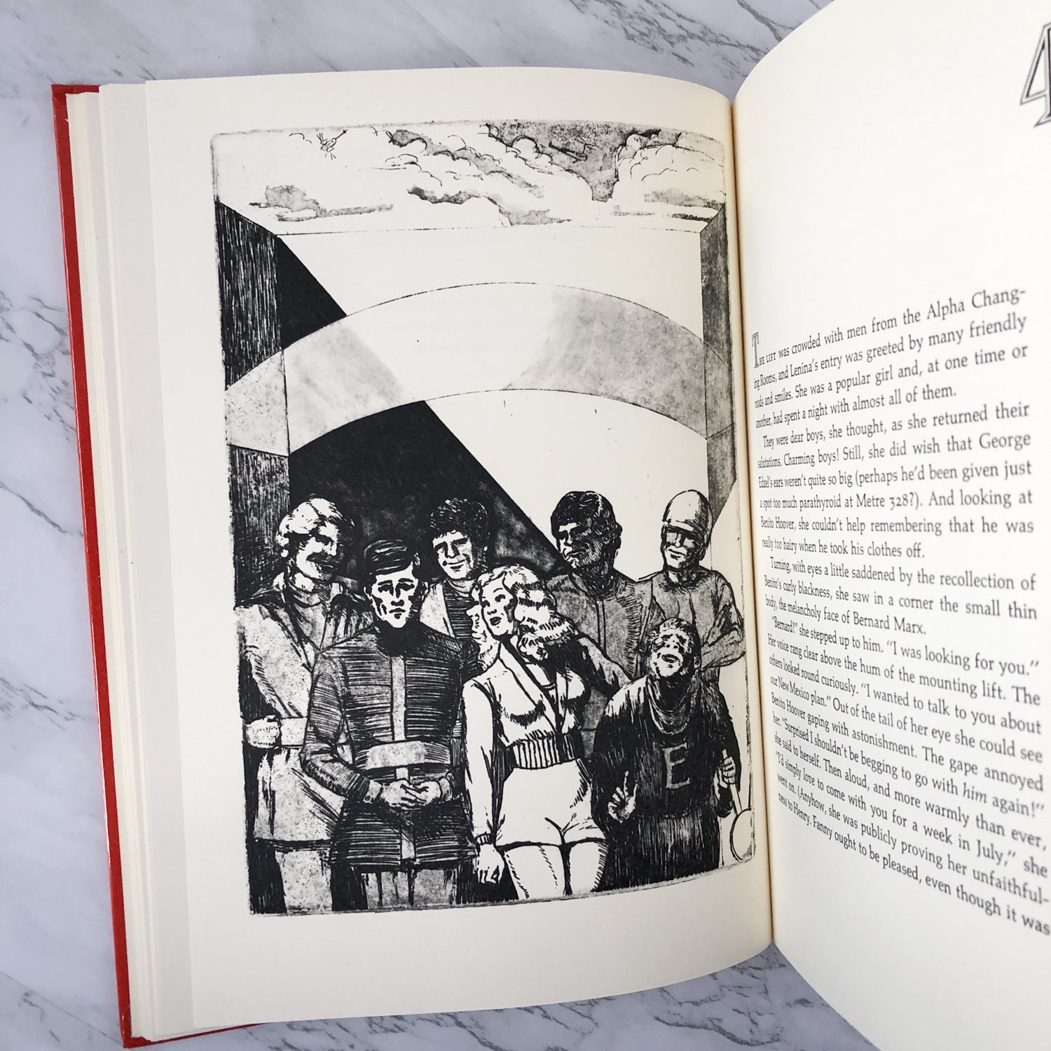 Brave New World by Aldous Huxley / Mara McAfee [1974 ILLUSTRATED EDITION] - Bookshop Apocalypse