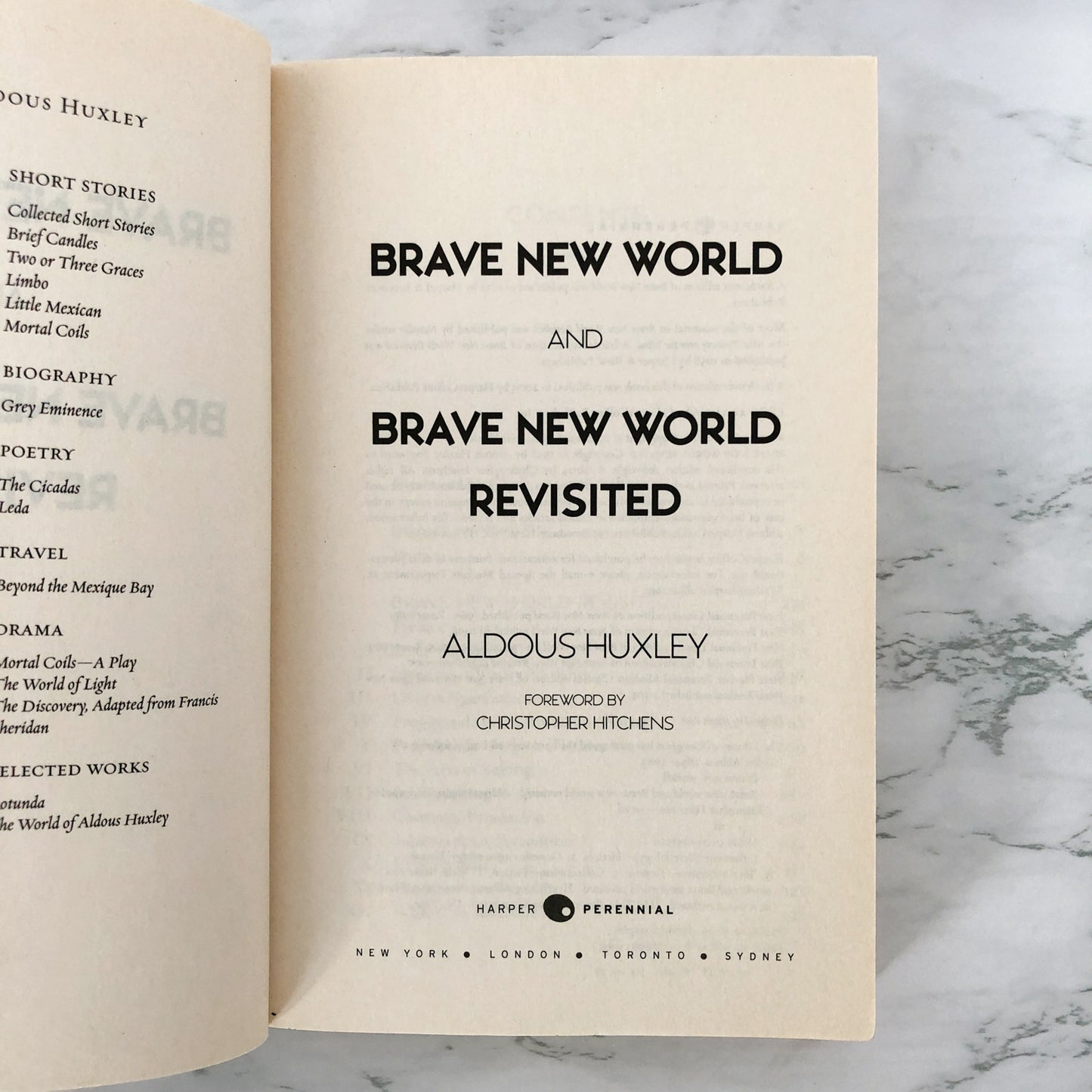 Brave New World & Brave New World Revisited by Aldous Huxley [TRADE PAPERBACK] 2005