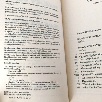 Brave New World & Brave New World Revisited by Aldous Huxley [TRADE PAPERBACK] 2005