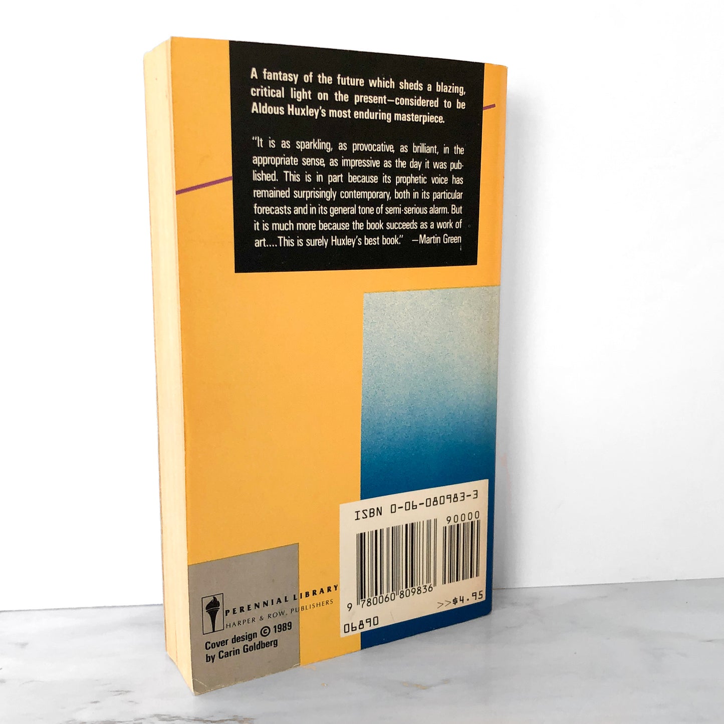 Brave New World by Aldous Huxley [PERENNIAL PAPERBACK / 1989]