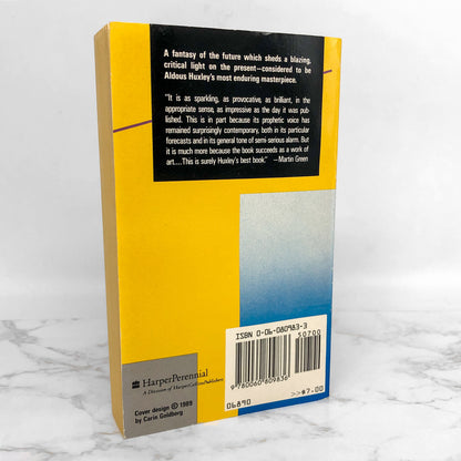 Brave New World by Aldous Huxley [1989 PAPERBACK] • Harper Pernnial