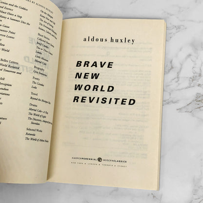 Brave New World Revisited by Aldous Huxley [2000 TRADE PAPERBACK] Perennial
