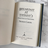 Breakfast at Tiffanys & Three Stories by Truman Capote [THE MODERN LIBRARY] - Bookshop Apocalypse