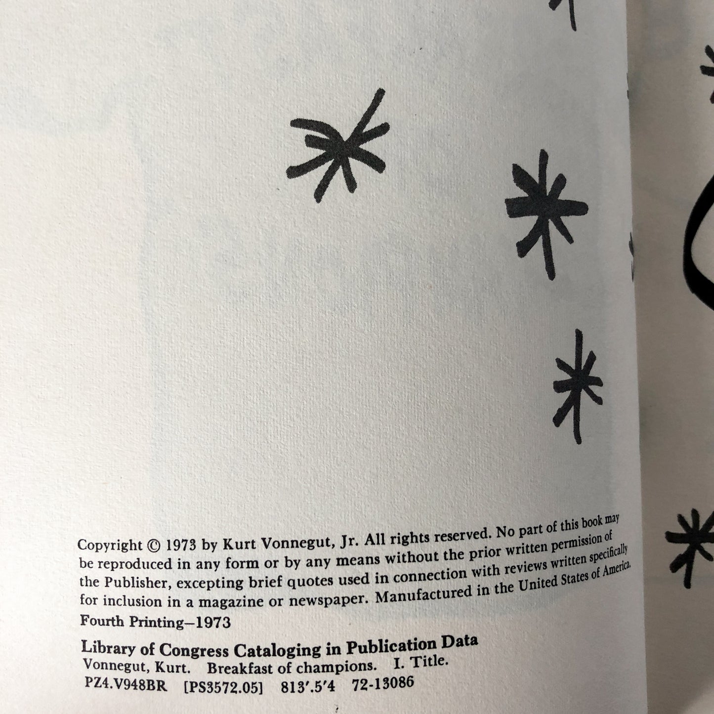 Breakfast of Champions by Kurt Vonnegut [FIRST EDITION] - Bookshop Apocalypse