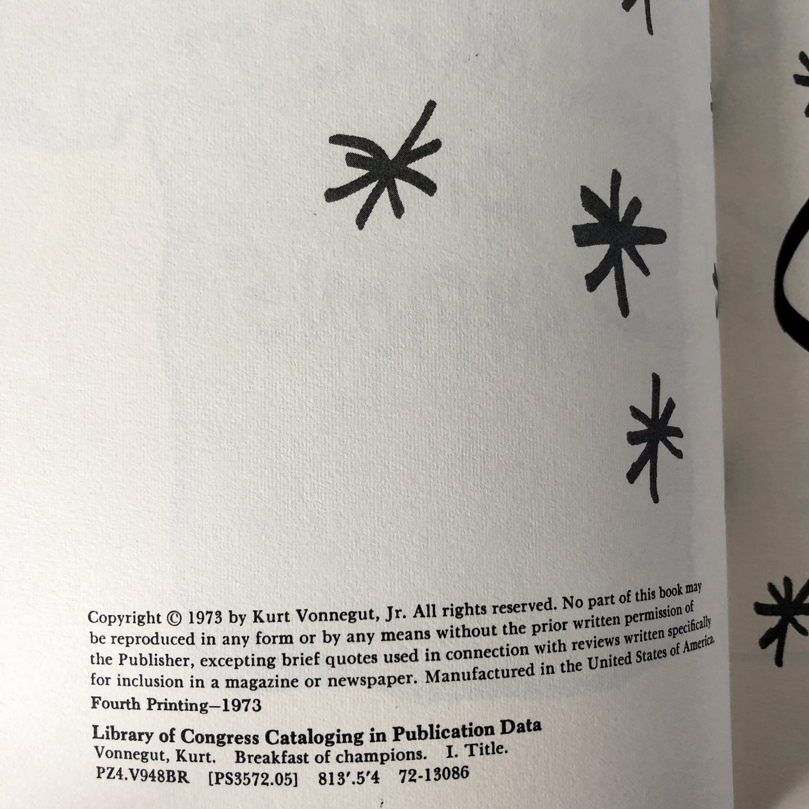 Breakfast of Champions by Kurt Vonnegut [FIRST EDITION] - Bookshop Apocalypse