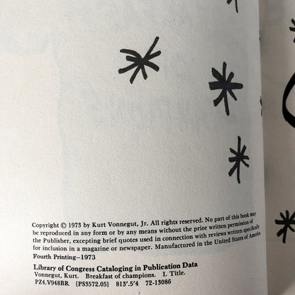 Breakfast of Champions by Kurt Vonnegut [FIRST EDITION] - Bookshop Apocalypse