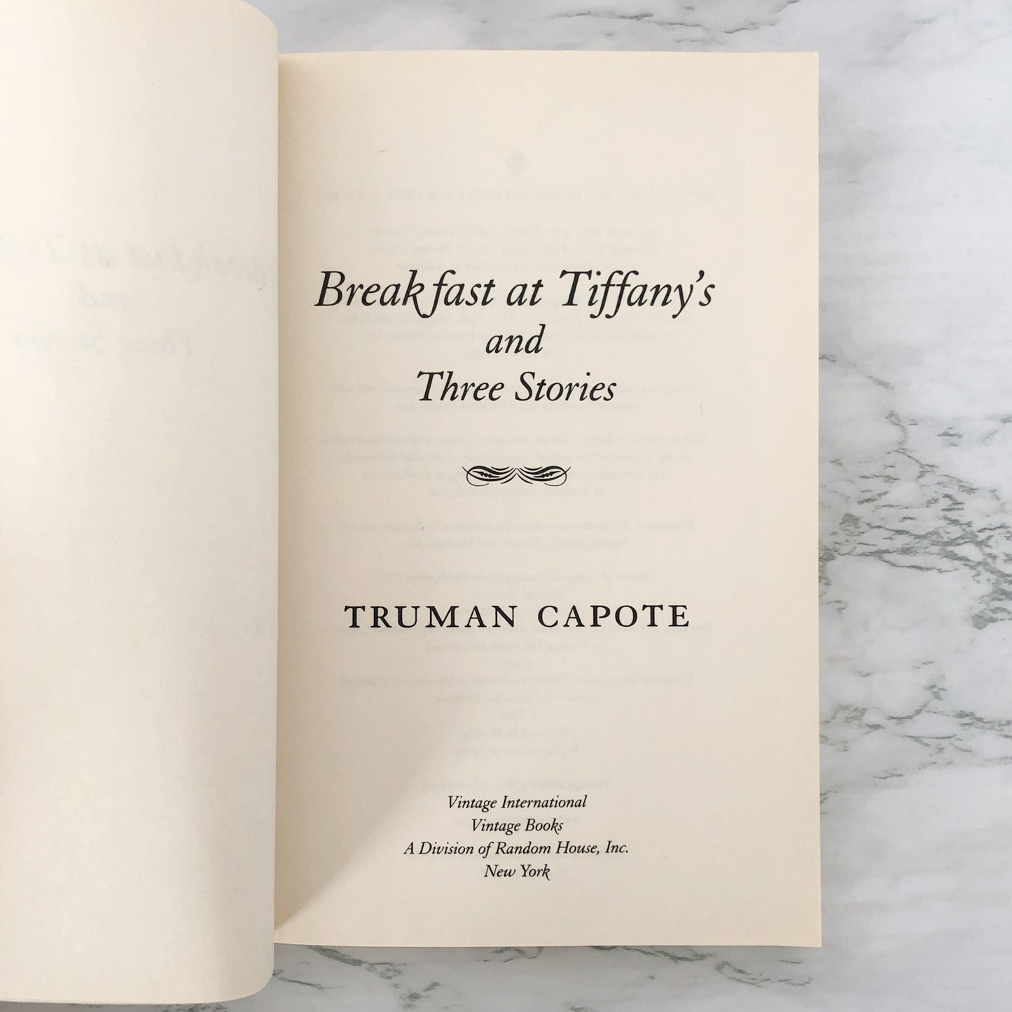 Breakfast at Tiffanys & Three Stories by Truman Capote [TRADE PAPERBACK / 2012]