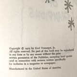 Breakfast of Champions by Kurt Vonnegut [FIRST BOOK CLUB EDITION] 1973