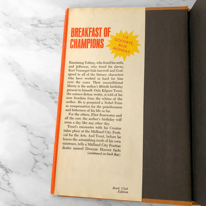 Breakfast of Champions by Kurt Vonnegut [FIRST BOOK CLUB EDITION / 1973]