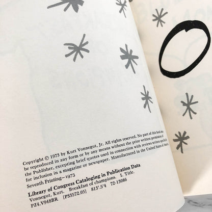 Breakfast of Champions by Kurt Vonnegut [FIRST EDITION / 7th PRINTING]