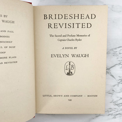 Brideshead Revisited by Evelyn Waugh [1945 HARDCOVER] BCE • Little Brown & Company
