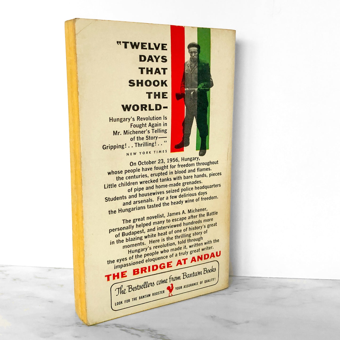 The Bridge at Andau by James A. Michener [FIRST PAPERBACK PRINTING / 1957]