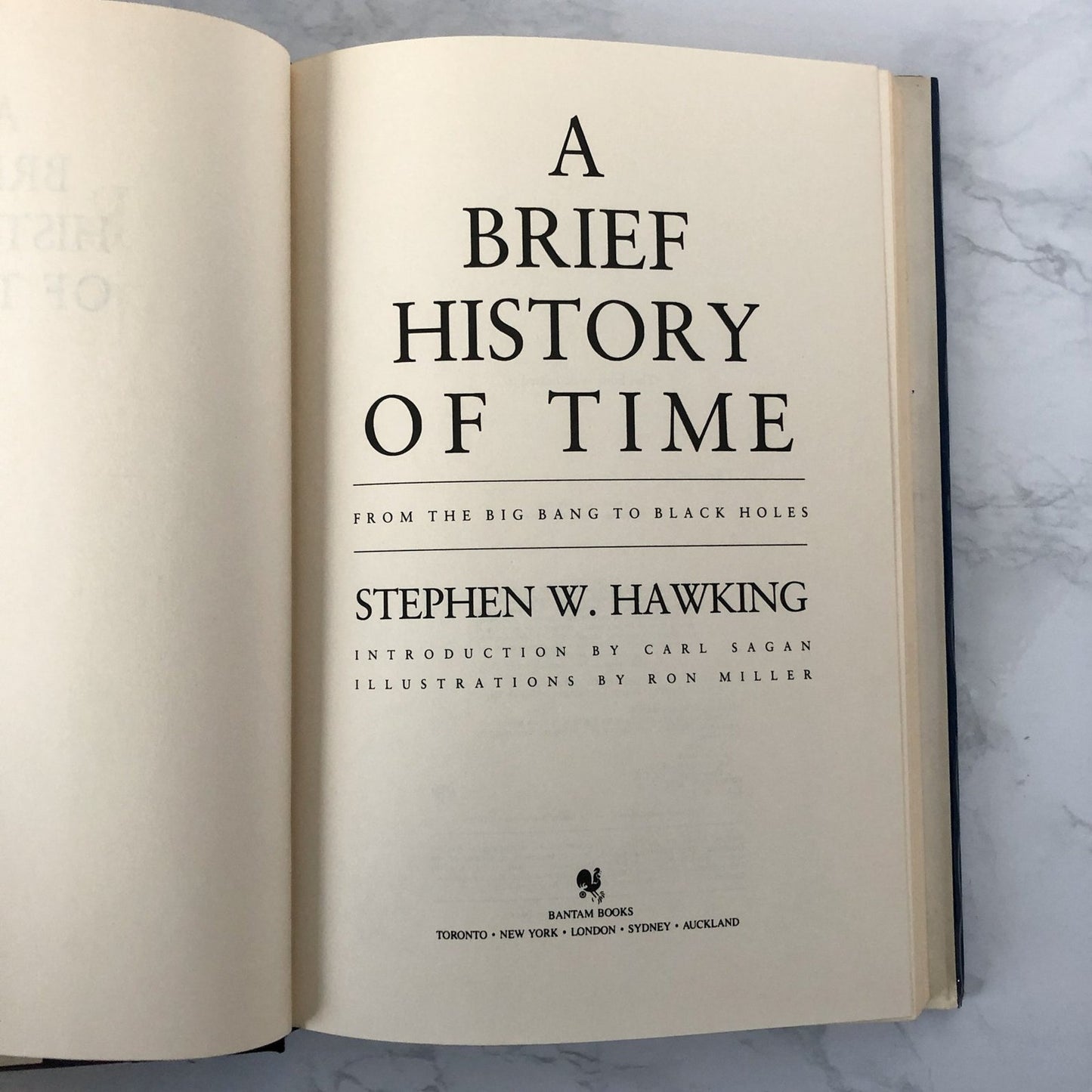 A Brief History of Time by Stephen Hawking [FIRST EDITION] 1988