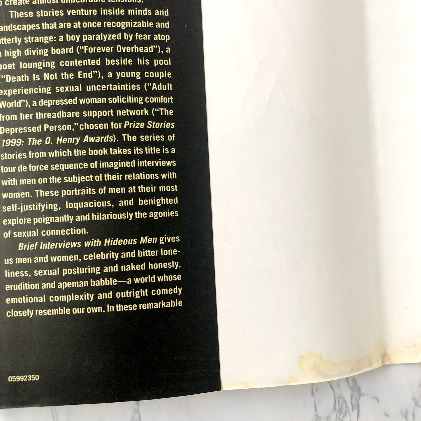 Brief Interviews with Hideous Men by David Foster Wallace [FIRST EDITION • FIRST PRINTING] 1999