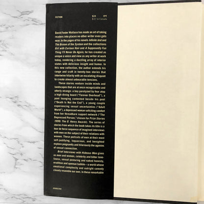 Brief Interviews with Hideous Men by David Foster Wallace [FIRST EDITION • FIRST PRINTING] 1999