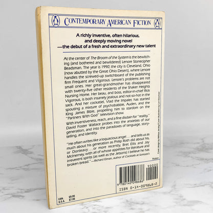 The Broom of the System by David Foster Wallace [FIRST EDITION / 1987] Trade Paperback