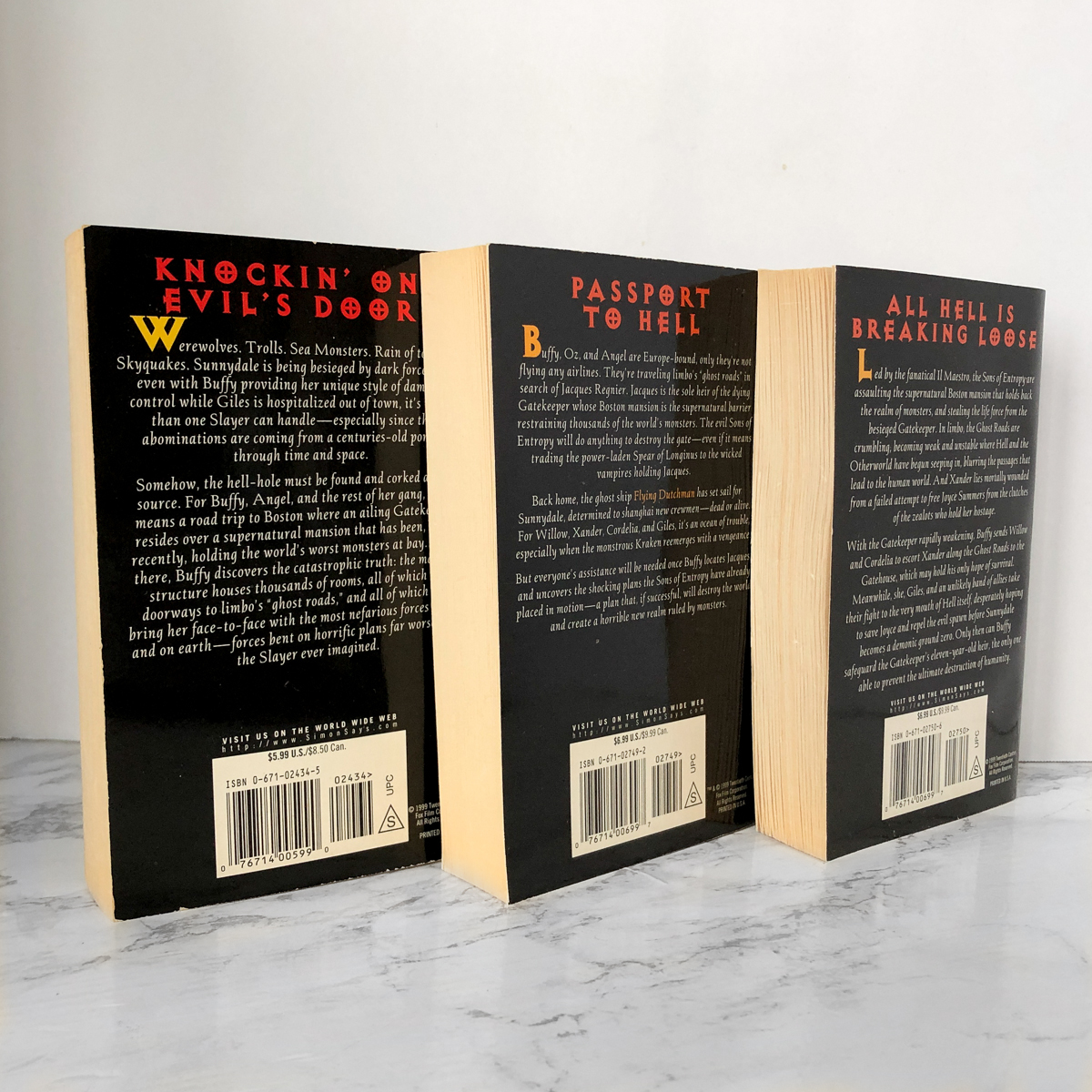 Buffy the Vampire Slayer: The Gatekeeper Trilogy [THREE PAPERBACK SET] - Bookshop Apocalypse