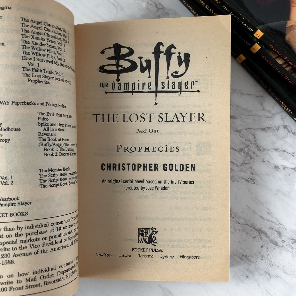 Buffy the Vampire Slayer: The Lost Slayer Vol. 1-4  by Christopher Golden [FOUR PAPERBACK SET] - Bookshop Apocalypse