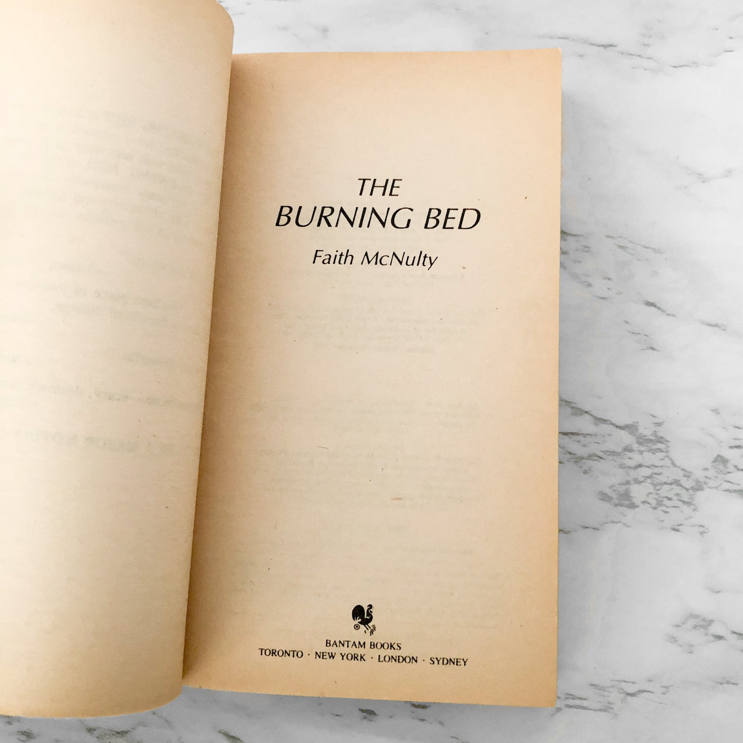 The Burning Bed by Faith McNulty [FIRST PAPERBACK PRINTING] 1981