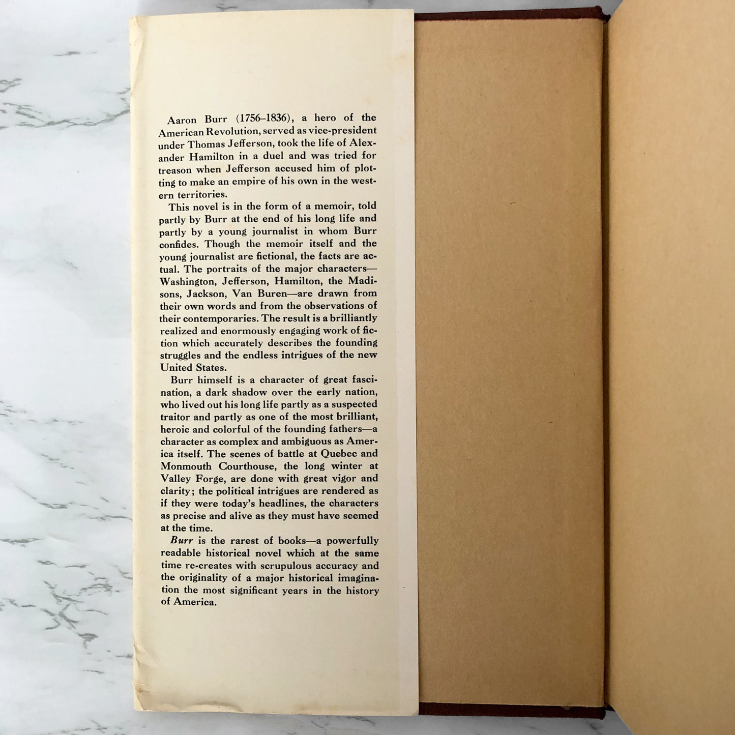 Burr by Gore Vidal [FIRST EDITION / 1973]