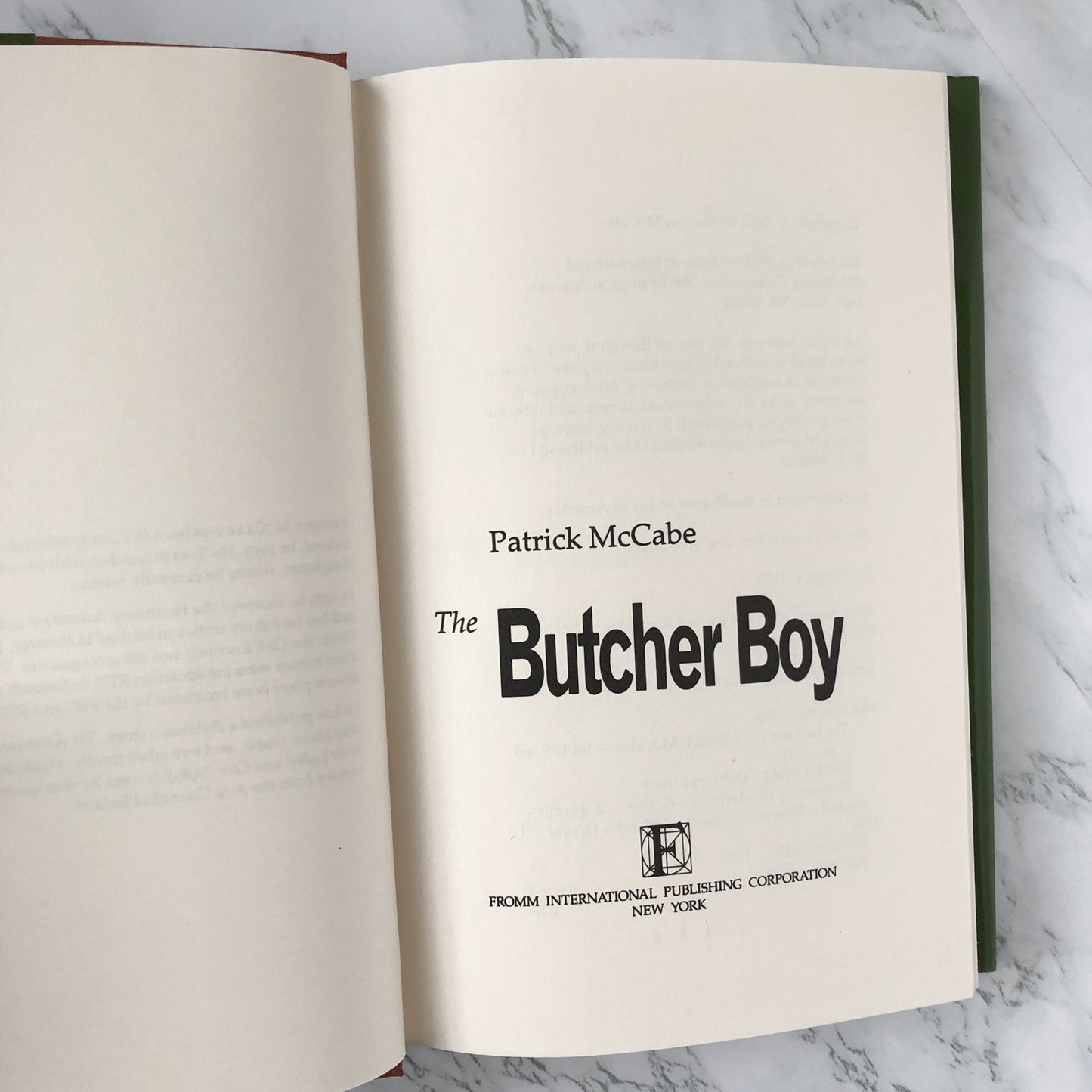 The Butcher Boy by Patrick McCabe [FIRST EDITION / 1993] - Bookshop Apocalypse