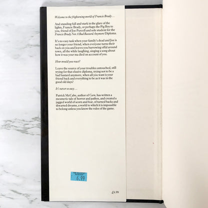 The Butcher Boy by Patrick McCabe [U.K. FIRST EDITION / 1992]