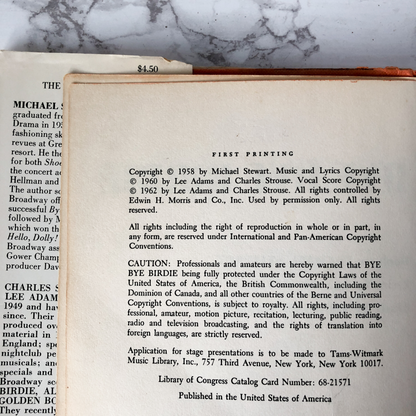 Bye Bye Birdie by Michael Stewart, Lee Adams & Charles Strouse [1962 FIRST EDITION / 1ST PRINTING] - Bookshop Apocalypse