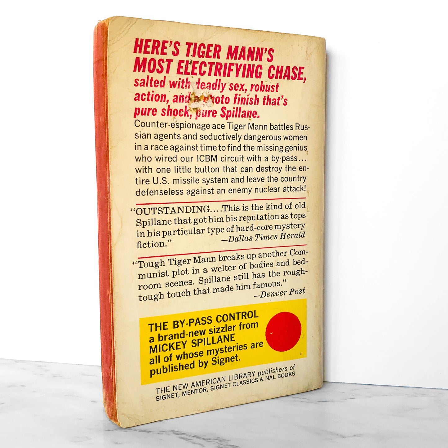 The By-Pass Control by Mickey Spillane [1967 PAPERBACK]