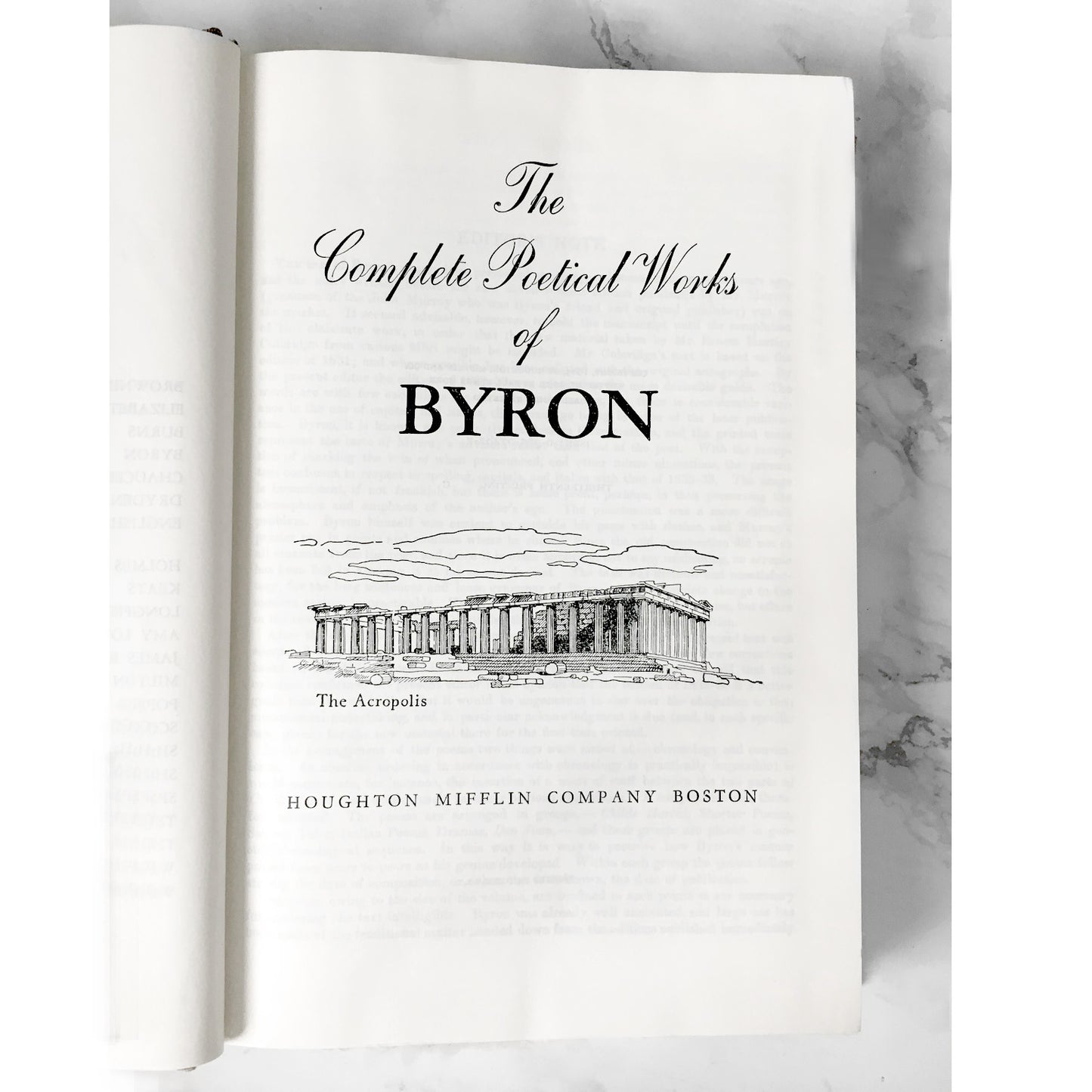 The Complete Poetical Works of Lord Byron [FIRST EDITION / 1933]