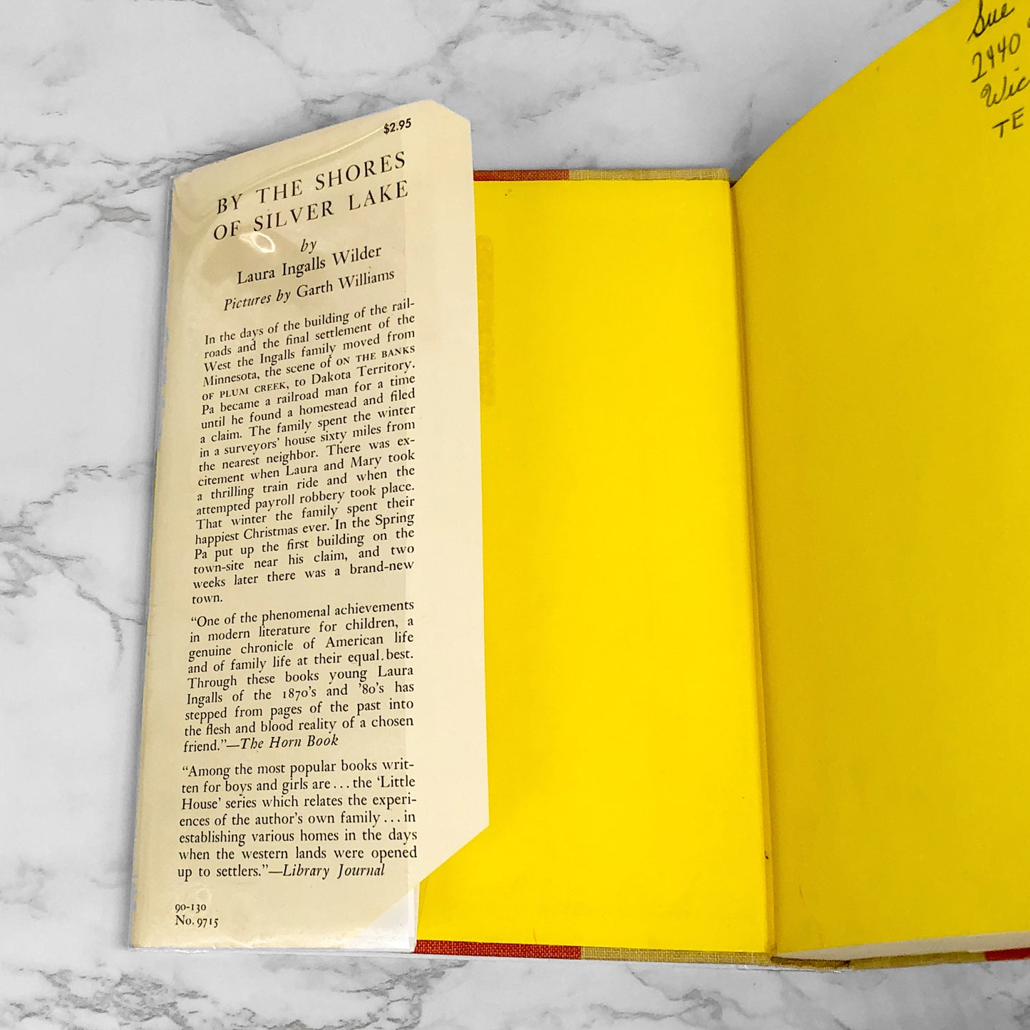 By the Shores of Silver Lake by Laura Ingalls Wilder • Garth Williams [SECOND HARDCOVER EDITION] 1953 • Harper & Bros. • Little House #5