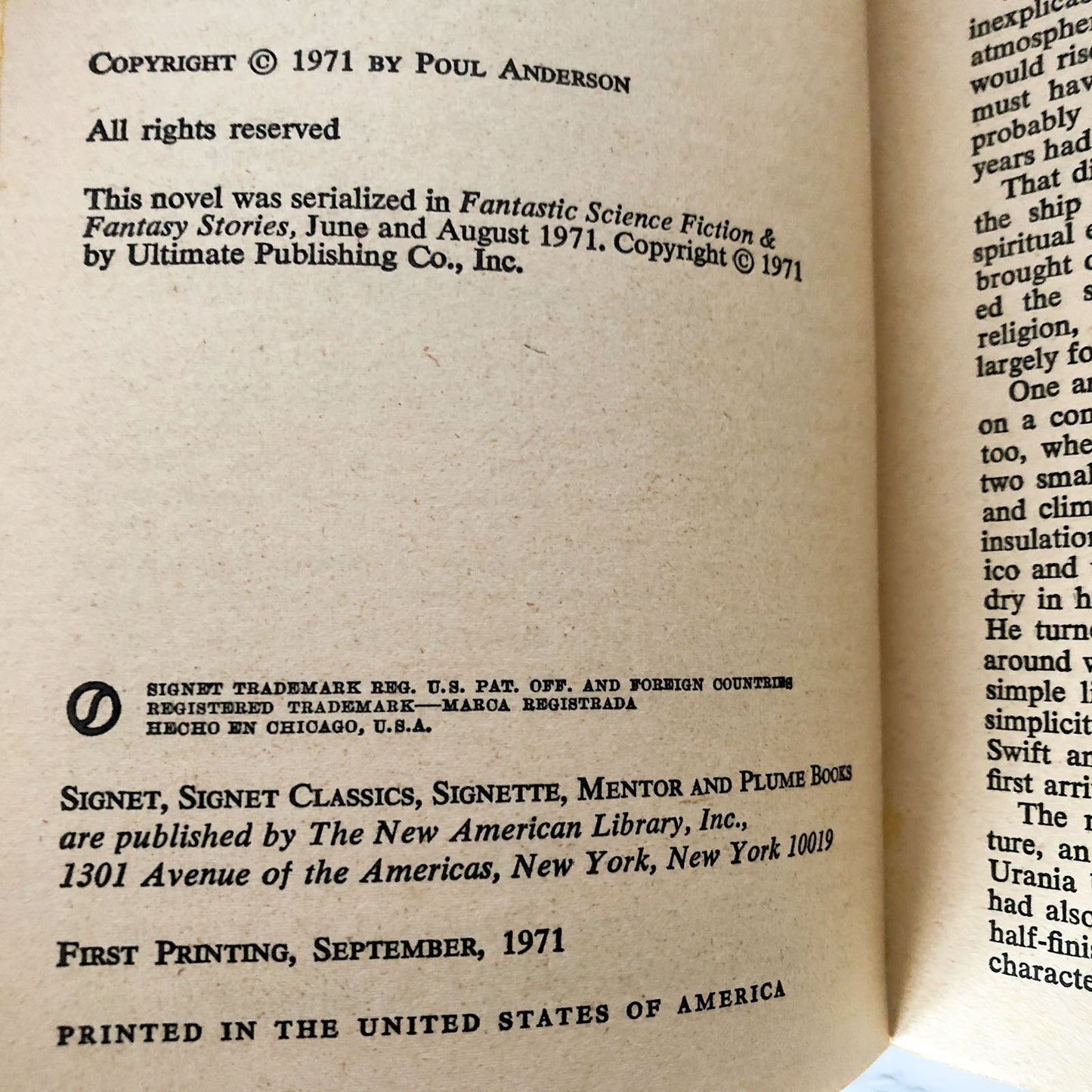 The Byworlder by Poul Anderson [1971 PAPERBACK]