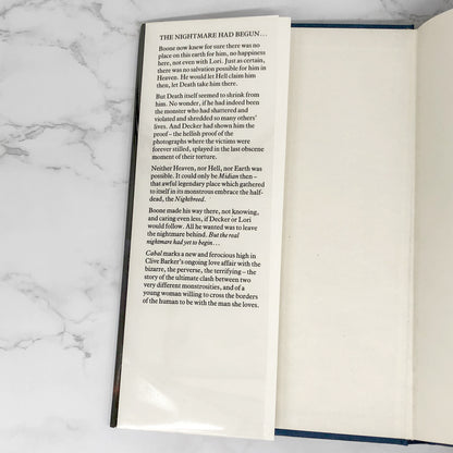 Cabal: The Nightbreed by Clive Barker [U.K. FIRST EDITION] 1989