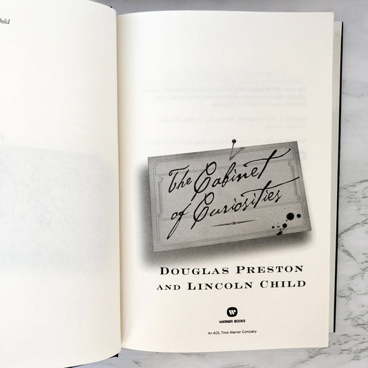 The Cabinet of Curiosities by Douglas Preston & Lincoln Child [2002 HARDCOVER]