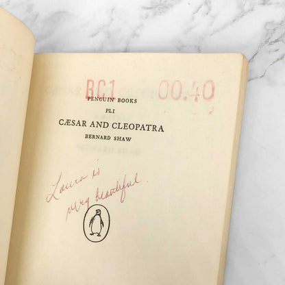 Caesar and Cleopatra by Bernard Shaw [1964 PAPERBACK] • Penguin